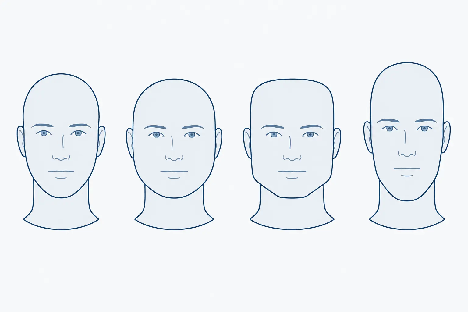 Formas de cara para elegir qué barba te favorece si eres calvo